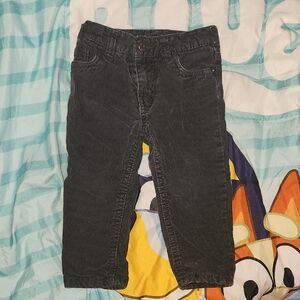 Kids Black Corduroy Pants